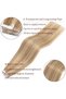 24 Inch Nature Hair Extension Tape in,Remy Seamless Skin Weft Straight Nature Tape in Extensions - 2