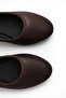 Daily Brown Women's Flat Shoes Oval Toe Buckle Plain Belt Short Heel Home Work Office Lightweight Shoes 210 - 8