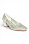 Y820854514 Silver Glitter Thick Heeled Women's Shoes - 6
