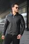 Men's Black Zippered Leather Jacket