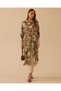 Oversize Desenli Uzun Tunik - 4