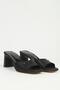 Women's Black Heeled Slippers Pc-7784 - 2