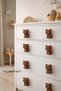 4-Piece Brown Cat Figure Handle Children's Room Knitted Patterned Decorative Drawer Animal Figured Cabinet Handle (Set of 4) - 4