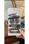 Set of 6 Marble Patterned Women's Hair Clips with Gold Detail, Bone Clips with Snap Fasteners - 7