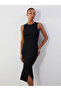 Crew Neck Bodycon Dress - 2