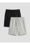 Shining Store's Glittering Choices Boys' Shorts with Waist Drawstring 2-Pack