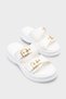Nova Pia Women's Double Buckle Slippers 00121027 White
