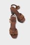 Luna Alba Women's Heeled Sandals 0012777 Brown Suede - 8