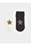 Quality Pieces from Çelebi Store Embroidered Women's Booties Socks 5-Piece Set - 2