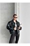 Brand Model New Season Leather Jacket with Elastic Waist Detail - 5