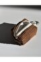 Handmade Taba Velvet Mini Wallet , Bag Charm, Keychain Offcut Collection Sandal XS - 4