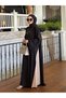 Dubai Fabric Abaya with Shawl and Gifted Skirt Decoration