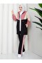 Women's 3-Piece Tracksuit Set Two-Thread Cotton N-05497 _ Black-Pink