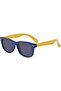 Polarized Sunglasses Wayfarer 100% UV 400 Protection - Blue & Yellow