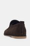 Calen Genuine Leather Women's Shoes with Front Detail - Brown Suede - 4
