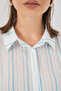 Women's Striped Short Sleeve Shirt 1357 - A.Blue - 5