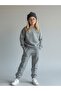 Girl's Cotton Sweatpants with Elastic Waistband and Cuffs - 4