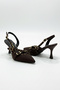 Brown Strappy and Studded Detailed Goblet Heeled Women's Stiletto 41-42 Special Size - 2