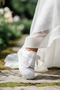 Lace Wedding Dress Shoes Evening Dress White Floral Pattern Very Comfortable - 5