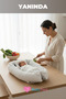 Premium Baby Bed 100% Cotton Waffle Newborn Sleeping Nest Orthopedic 0-12 Months - 2
