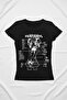 Black Harmful Effect Gothic Y2K Short Sleeve Crop