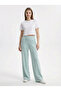 Women's Mint Elastic Waist Soft Textured Velvet Sweatpants Nj107