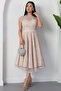 Crew Neck Glitter Sequin Lace Dress Bal169 - 3