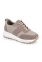 L086.925 Genuine Suede Leather Thick Eva Sole Comfortable Women's Sneaker