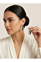 Black and Gray Acrylic Detailed Geometric Bar Earrings - 2