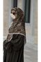Cotton Soft Azalea Pattern Scarf-Khaki - 2
