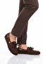 Brown Suede Women's Ballerinas 572489 Z - 3