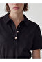 Lcw Everyday Black Polo Collar Suede-Look Mini Dress - 2