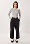 High Waist Woven Trousers Lzv0058 Black - 2