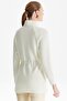 Reglan Sleeve Knitwear Combination Coat Ecru - 4
