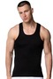 6-Pack Silver Men's Ribana Sports Rambo Undershirt 4019 - 2