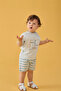 Single Jersey Shorts 2-Piece Set (New Route) Blue - 3