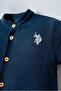 U.S.Polo Assn Usb2883 Navy Blue Baby Boy Shorts Set - 3