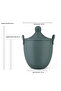 Waterproof Modern Storage Basket with Lid + Tray Set - 7