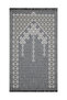 My Evilla Seccade Lightweight Foldable Washable Prayer Mat with Stylish Motifs, Dowry Box and Gift, Gray 3 - 3