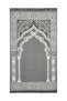 My Evilla Seccade Lightweight Foldable Washable Prayer Mat with Stylish Motifs, Dowry Box and Gift, Gray 4 - 3