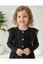 Lily Co Black Dress with Scallop Collar Detail - 2