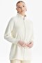 Reglan Sleeve Knitwear Combination Coat Ecru - 3