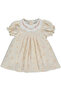 Woven Dress (Flowery) Beige