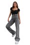 Grou Kids' Wide Leg Smoked Stretch Denim Jeans