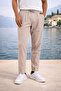 Meridian Fabric Relaxed Fit 100% Cotton Jogger Men's Summer Sweatpants - Beige