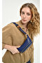 Limited Edition Midnight Blue Clip-On Strap Zipper Closure Women's Shoulder Bag Waist Bag - 2