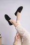 Aureva Bead Detailed Suede Women's Casual Loafer Shoes - 9