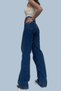 Gosty Kids Dark Blue Lycra Wide Leg Jeans - 2