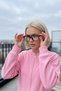 Women's College Jacket Ribbed Knit Trousers Two-Piece Set - 5