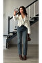 White gold button detailed crop jacket - 4